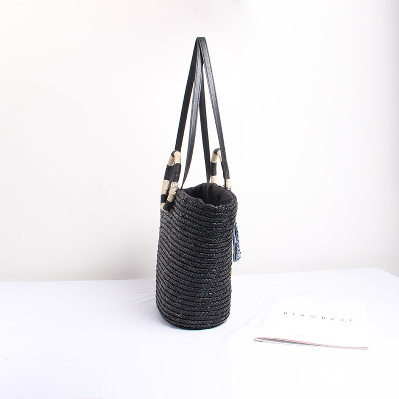 FL-S1 summer straw paper beach handbag