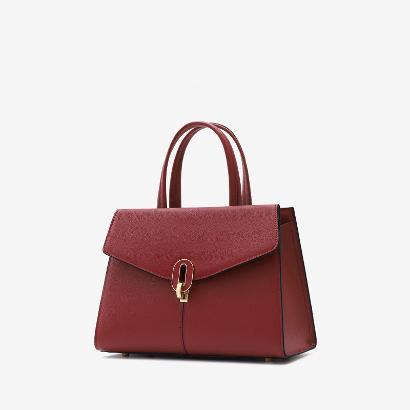 1099 genuine leather solid handbag