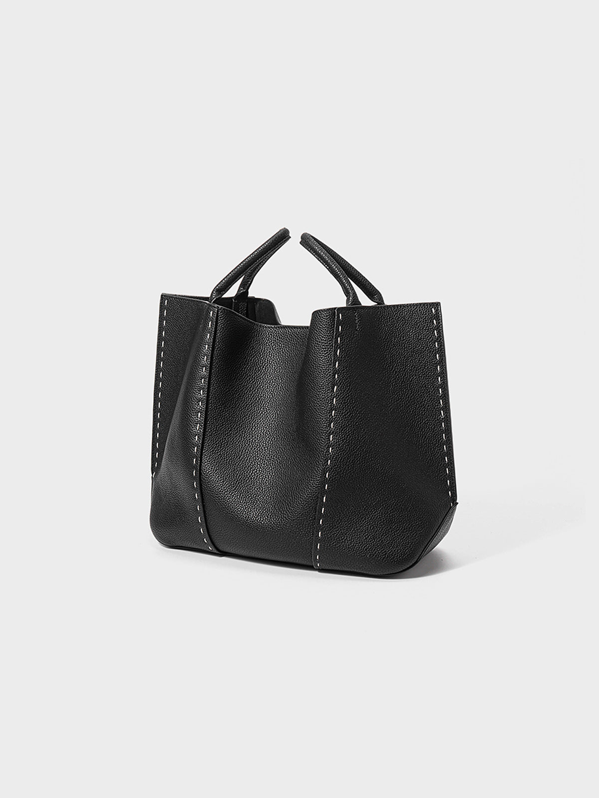 2346 black cowhide large totes