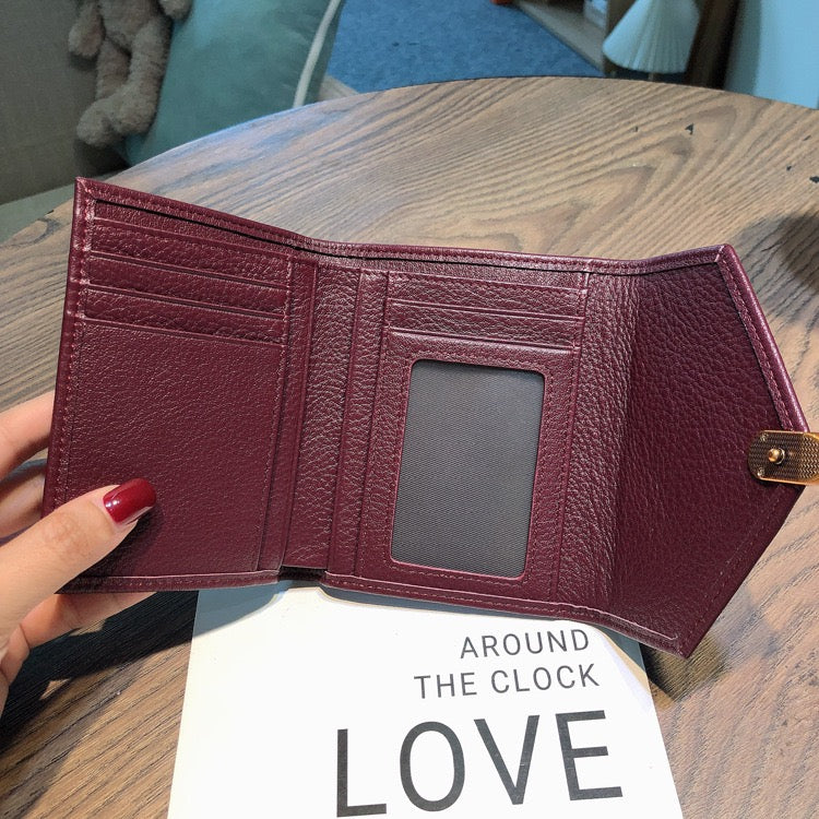 1333 genuine leather 3fold wallet