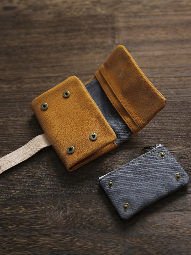 650 genuine leather fold wallet
