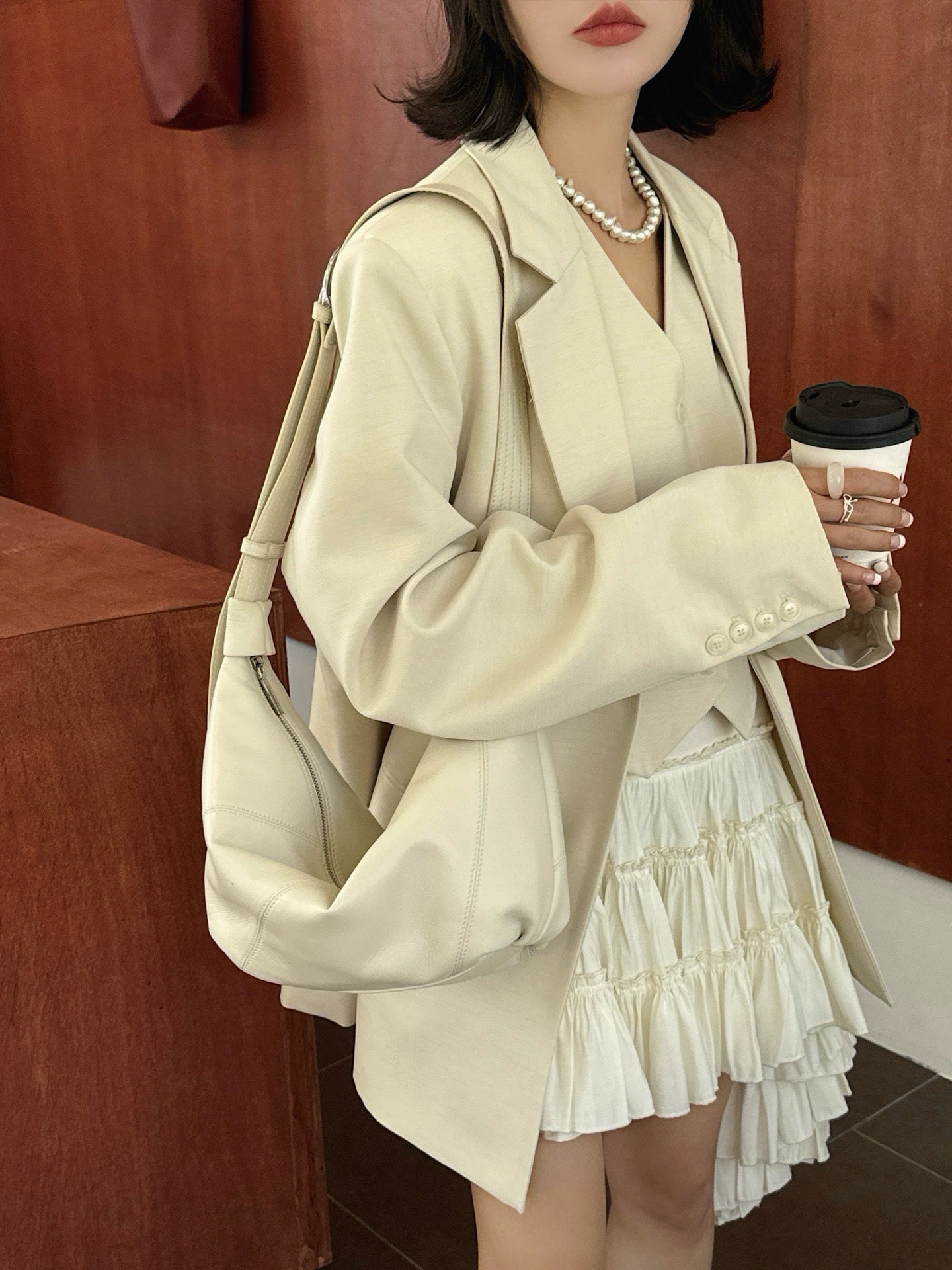 2356 sheepskin soft crossbody bag