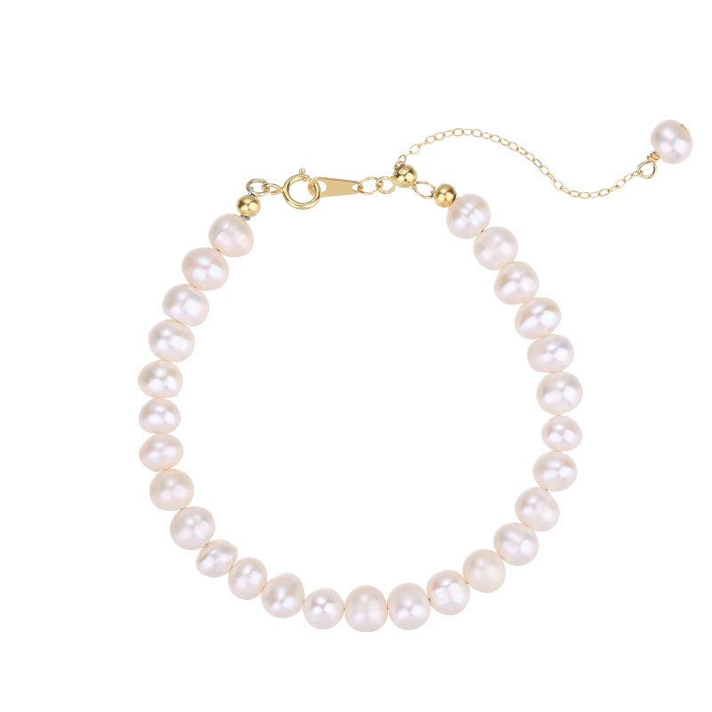 1577 925silver natural pearl bracelet