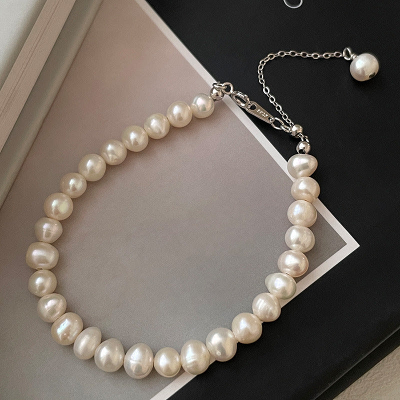 1577 925silver natural pearl bracelet