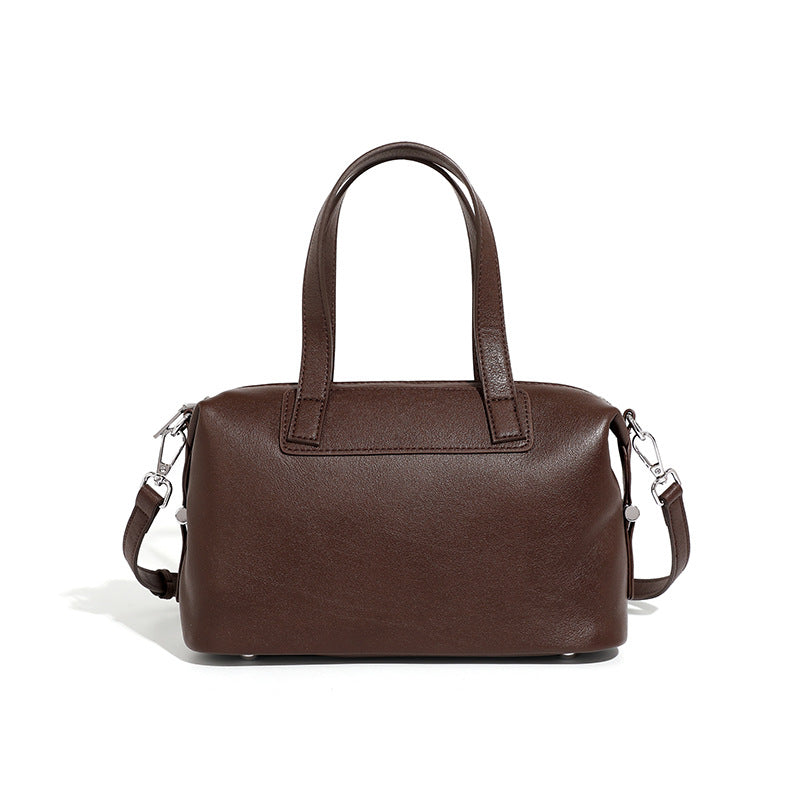 2361 classic genuine leather boston handbag