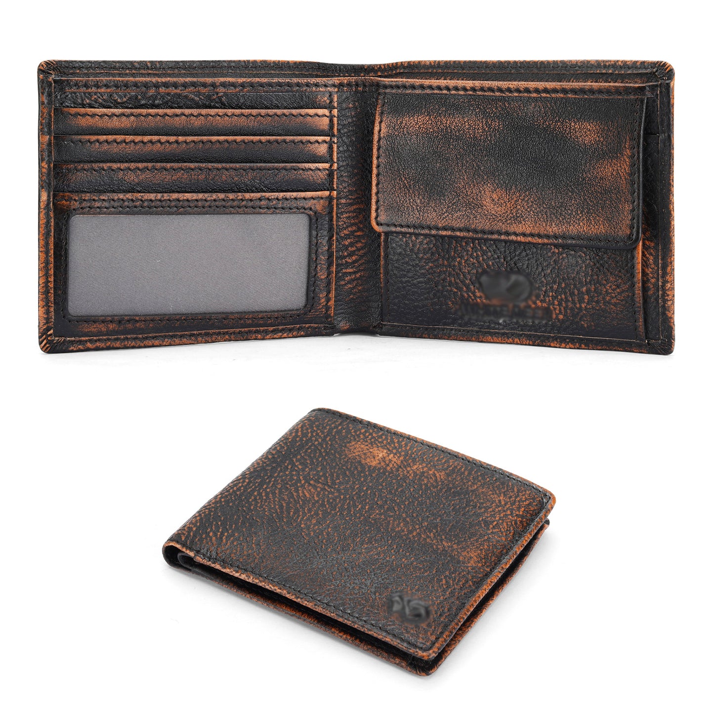 2106 men's short fold wallet