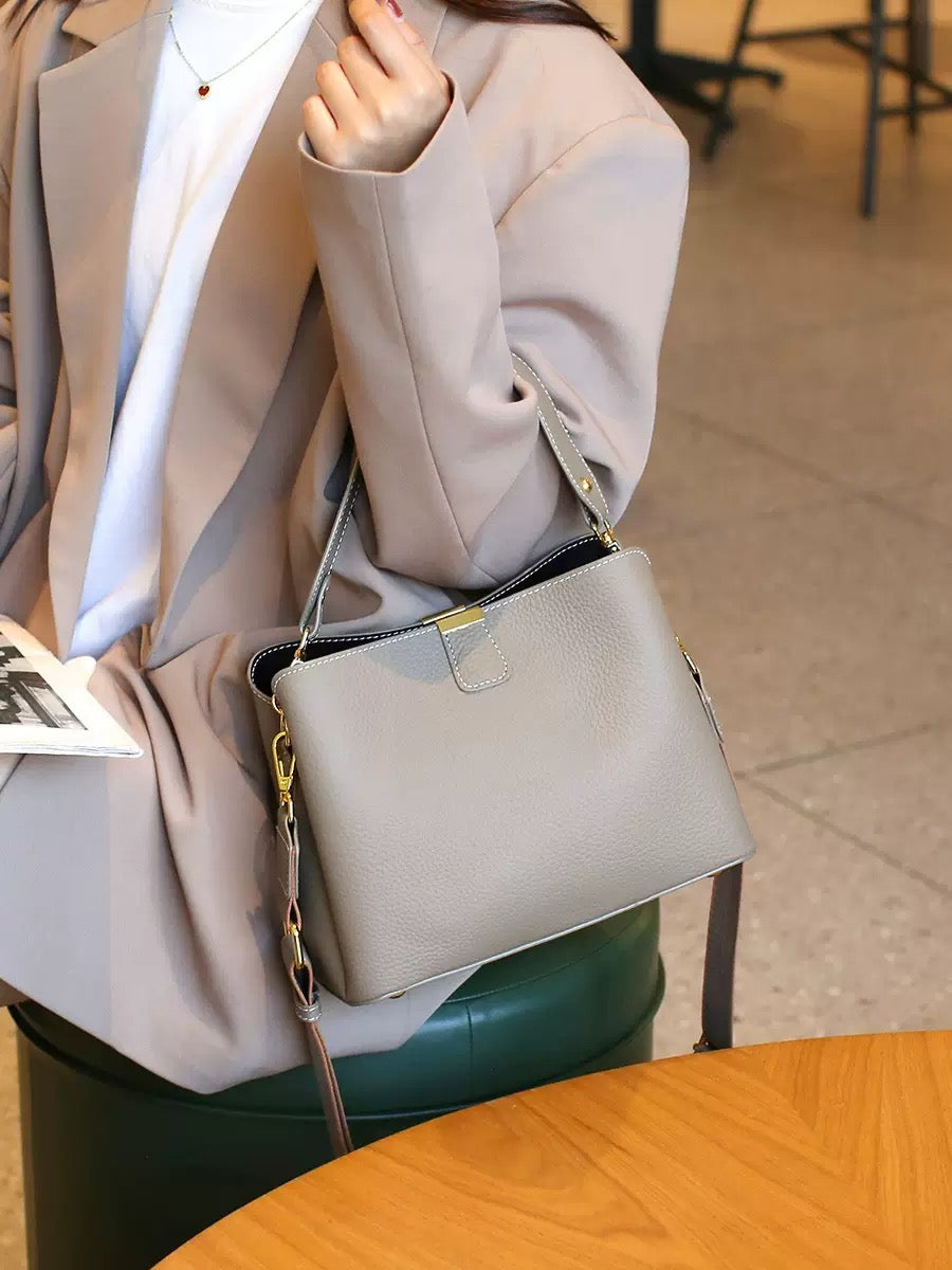 2156 Fashion genuine leather women handbag
