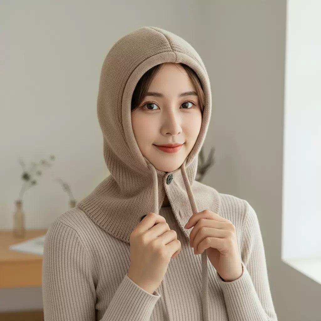 3464 Knit hat and scarf