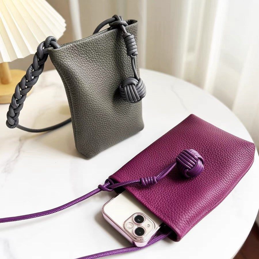 2173 mini genuine leather phone bag