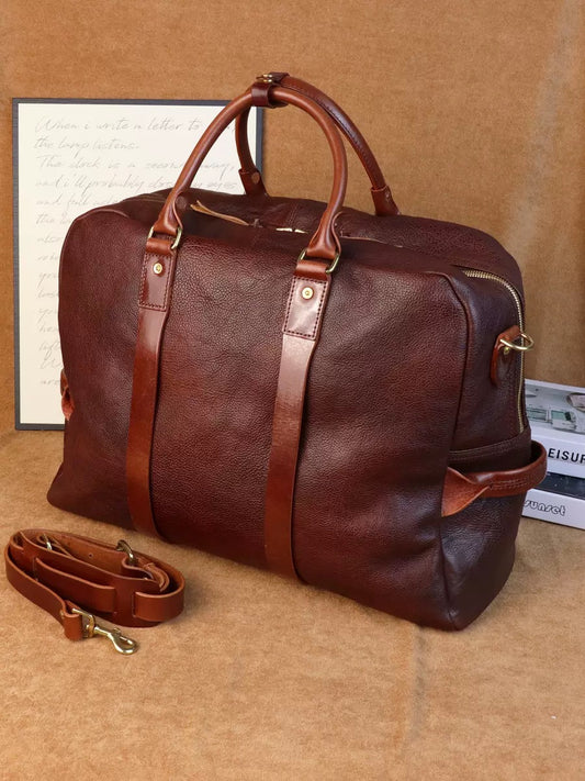 2388 genuine leather large duffle bag