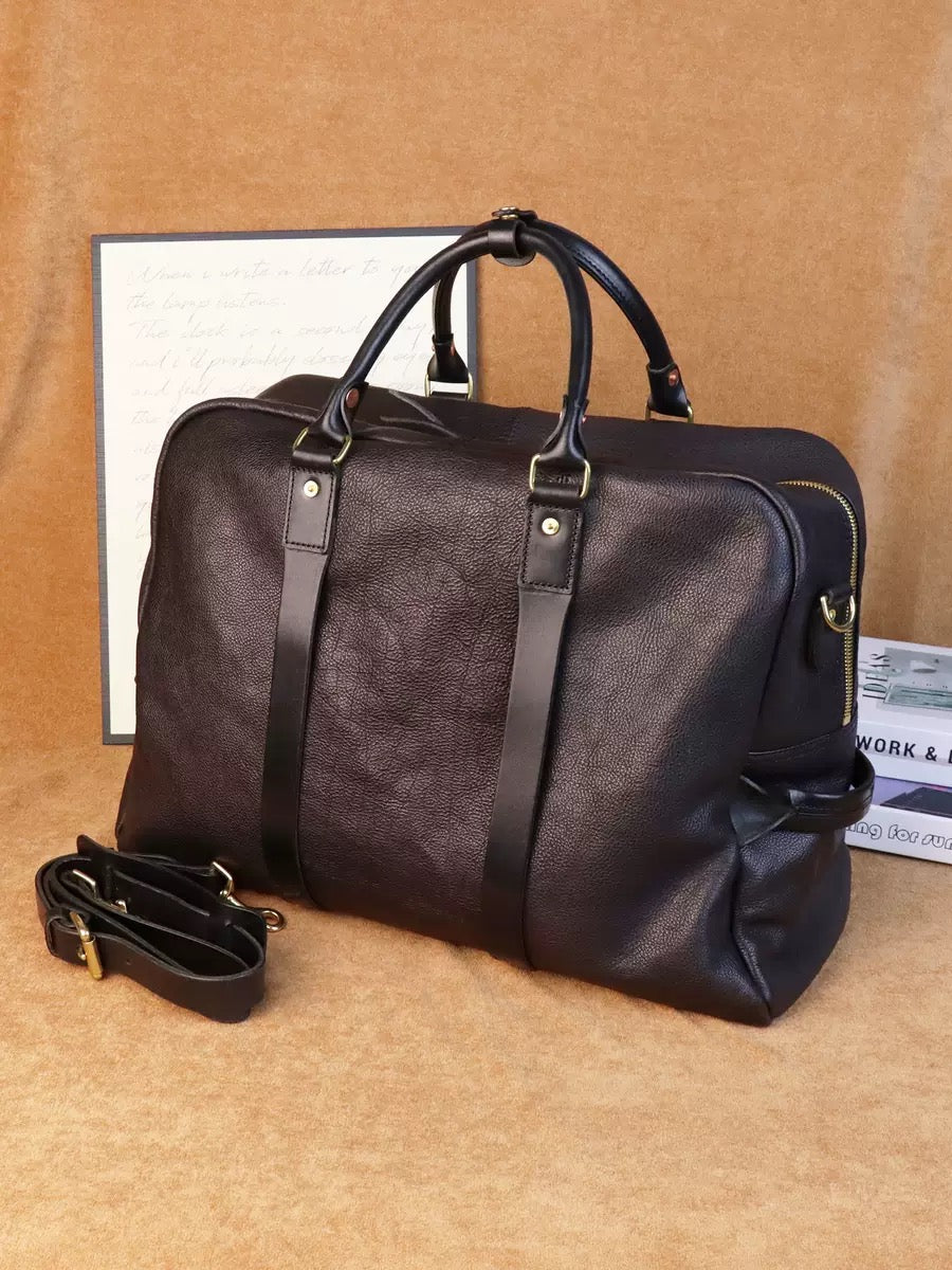 2388 genuine leather large duffle bag