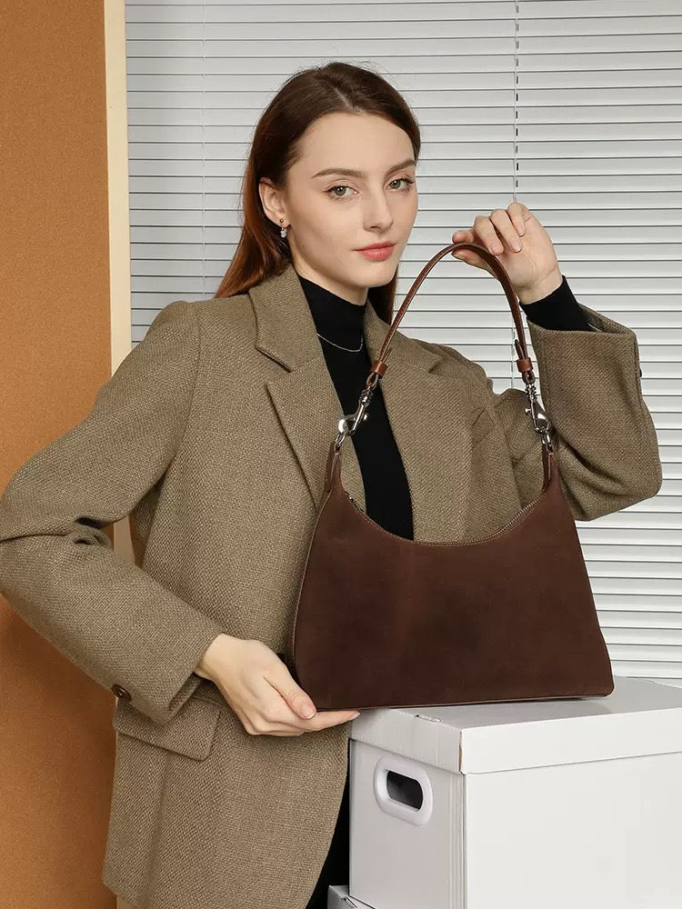 2757 large handbag in suede