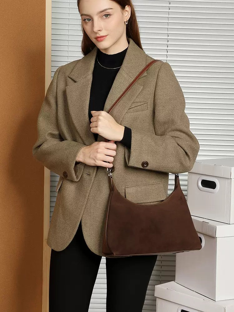 2757 large handbag in suede