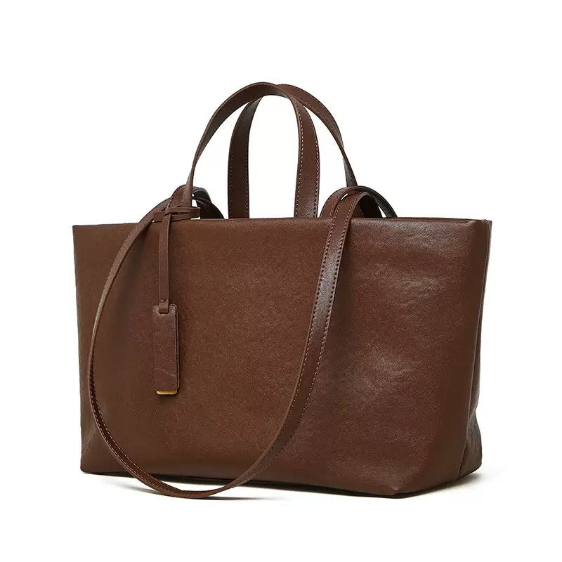 2762 large genuine leather soft handbag