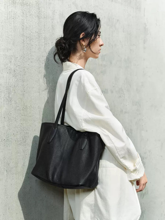 2399 genuine leather women large shopping bag