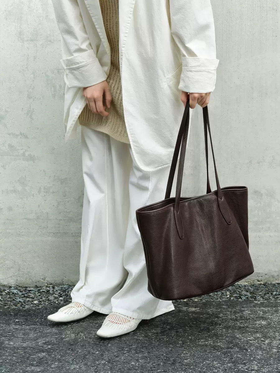 2399 genuine leather women large shopping bag
