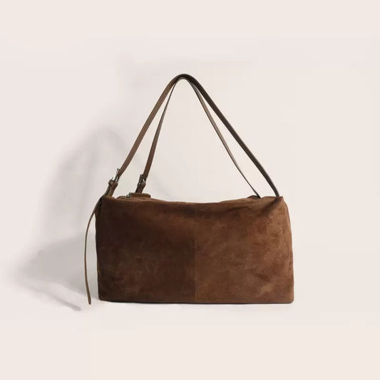 2404 large suede casual crossbody bag