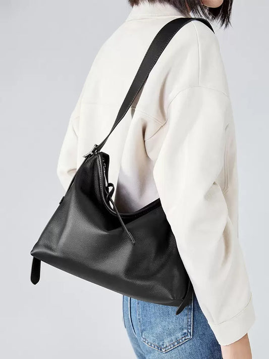 2407 genuine leather women large hobo bag