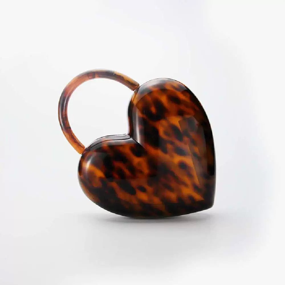 2412 lovely acrylic heart shape mini bag