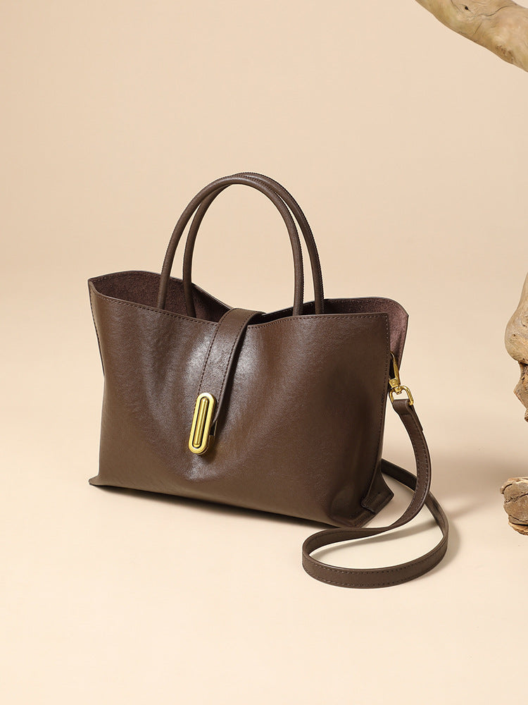 DV-1 classic cowhide handbag