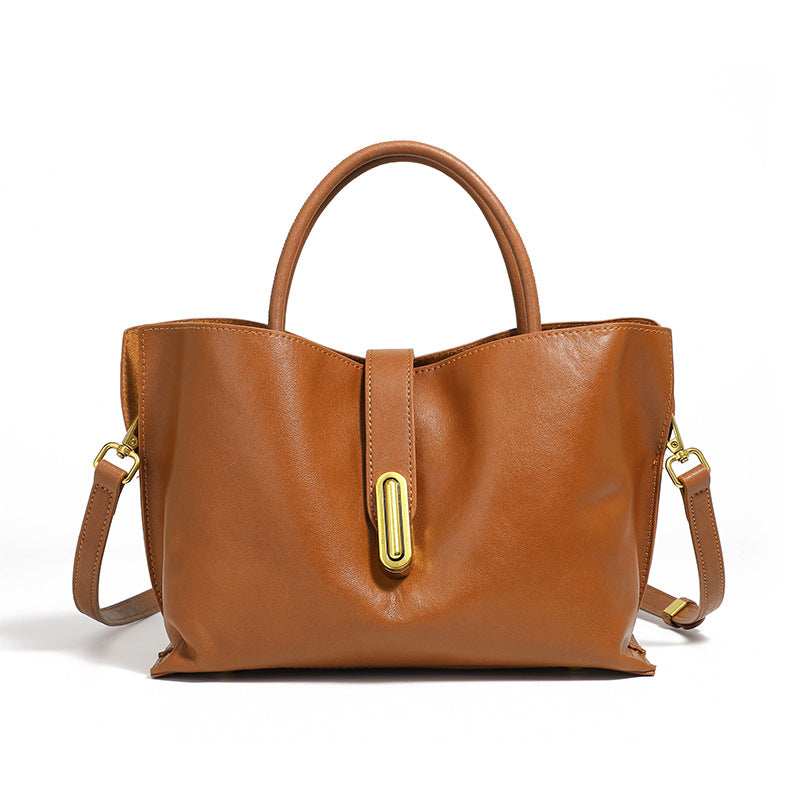 DV-1 classic cowhide handbag