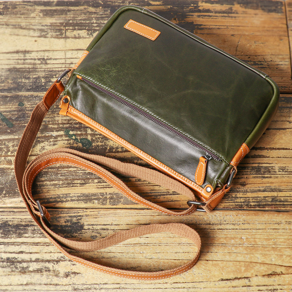 2192-1 oil wax messenger bag