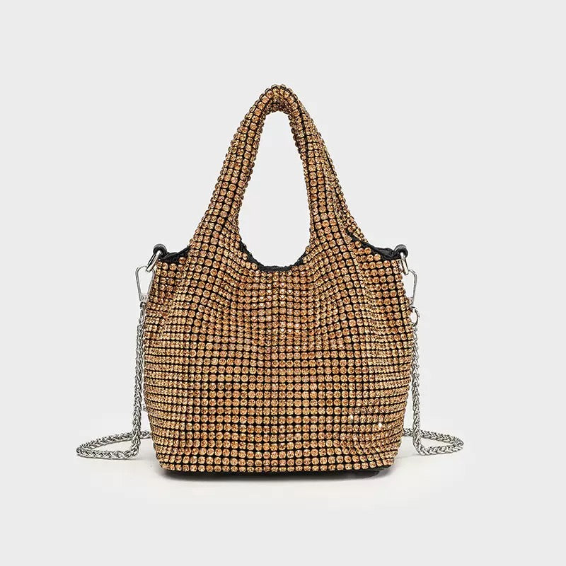 2883 rhinestone bucket handbag