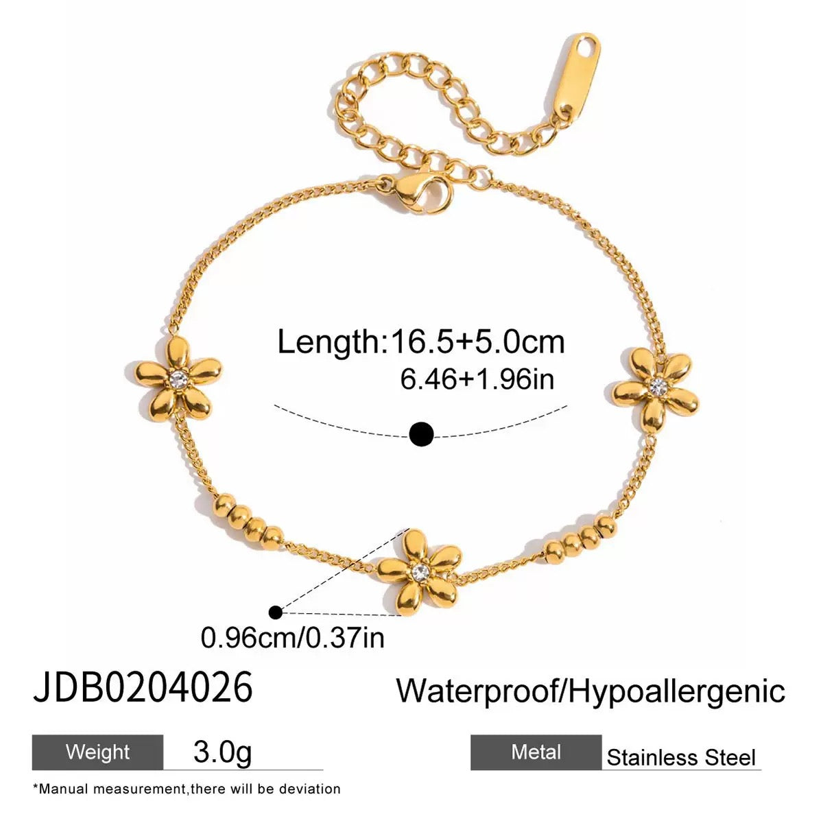2418 18k stainless steel bracelet for women