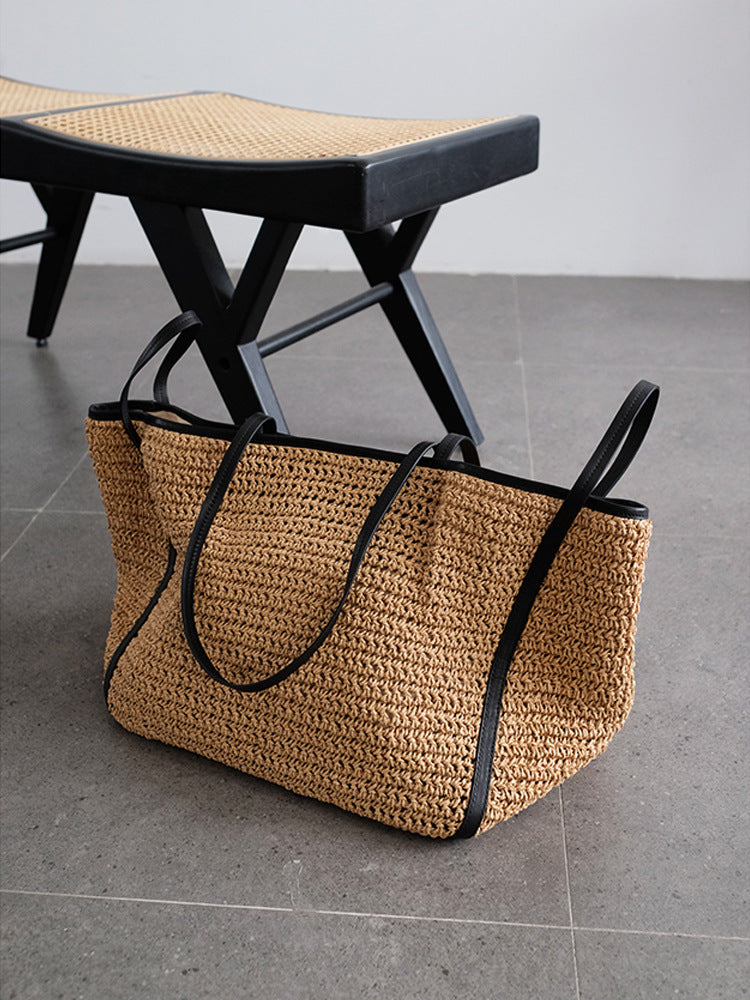 1495 raffia beach bag