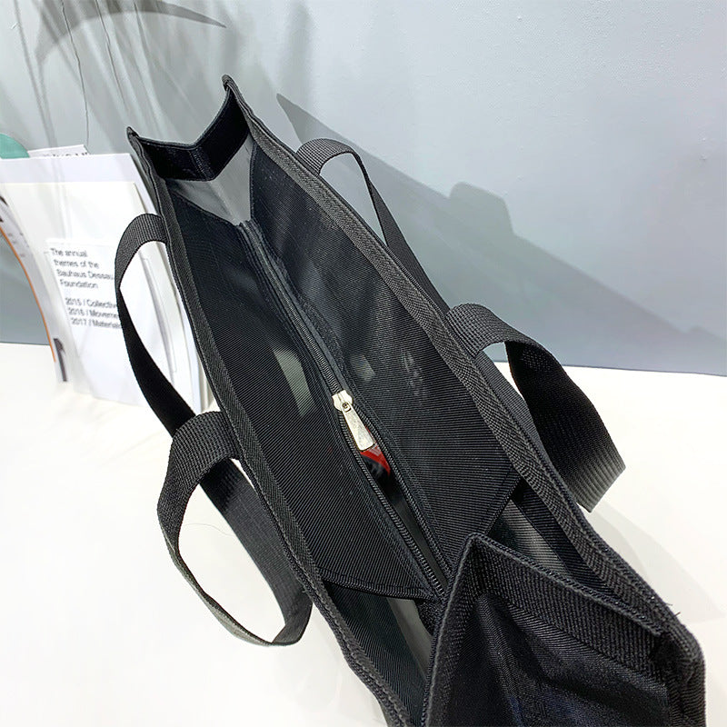 2197 customize transparent mesh bag