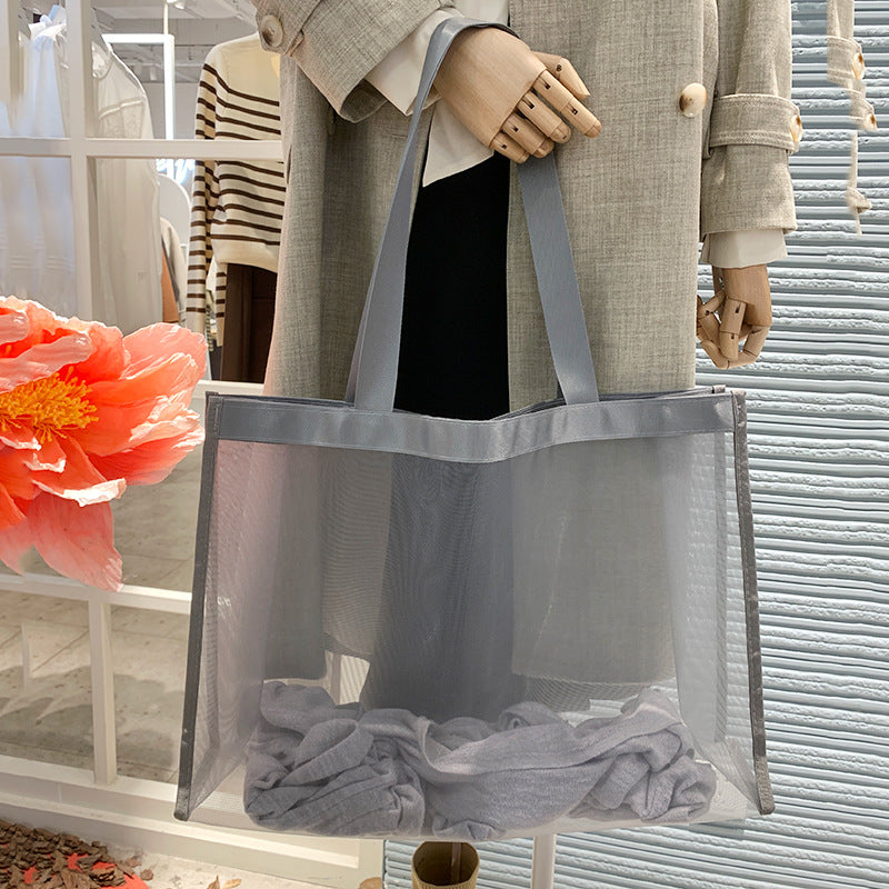 2197 customize transparent mesh bag