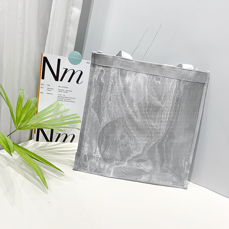 2197 customize transparent mesh bag