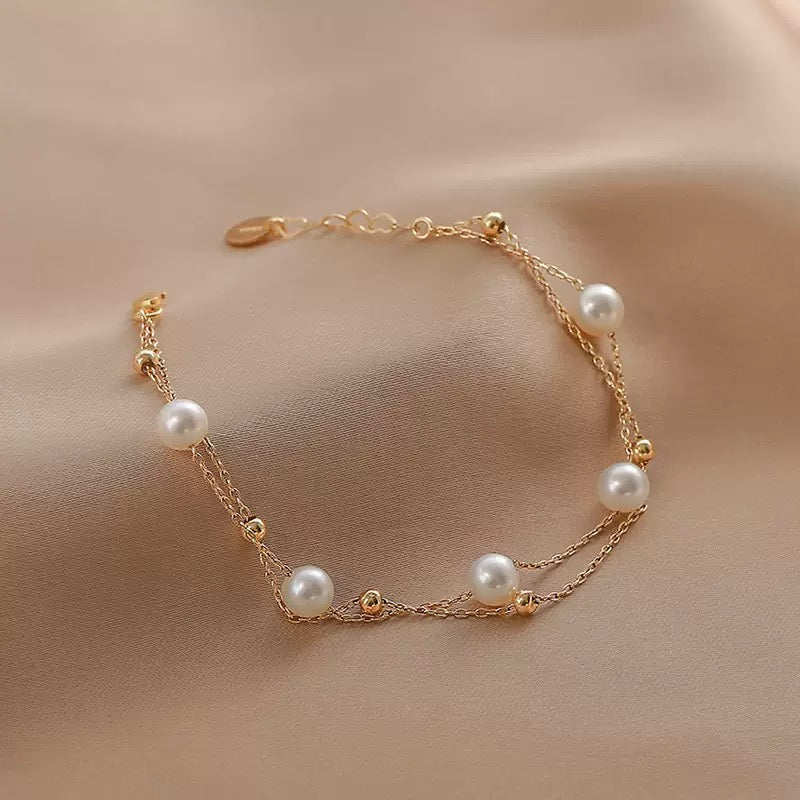 2784 925 silver pearl bracelet