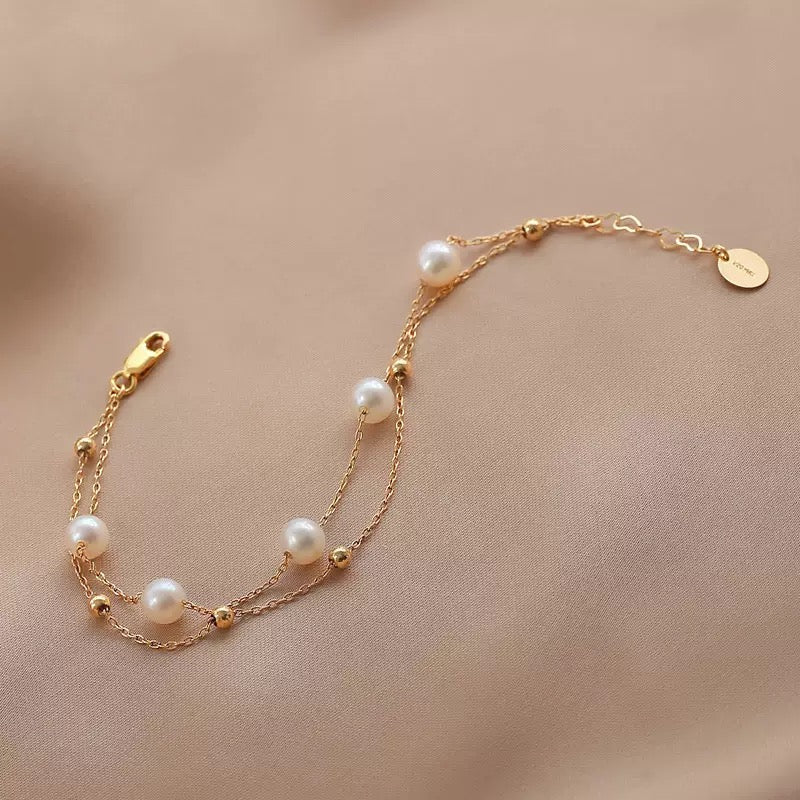 2784 925 silver pearl bracelet