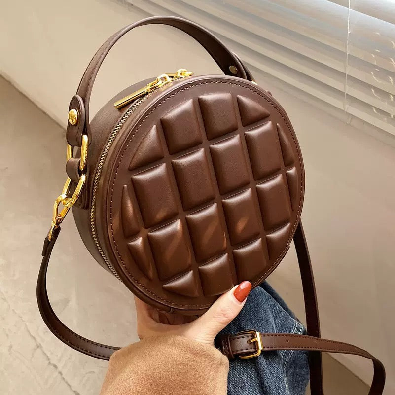 2427 women small round crossbody bag