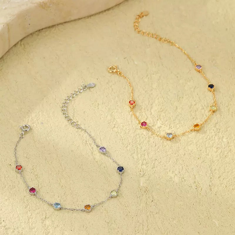 2808 925 silver rhinestone bracelet