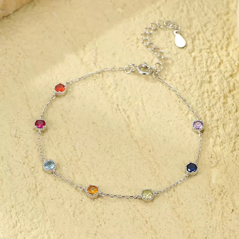 2808 925 silver rhinestone bracelet