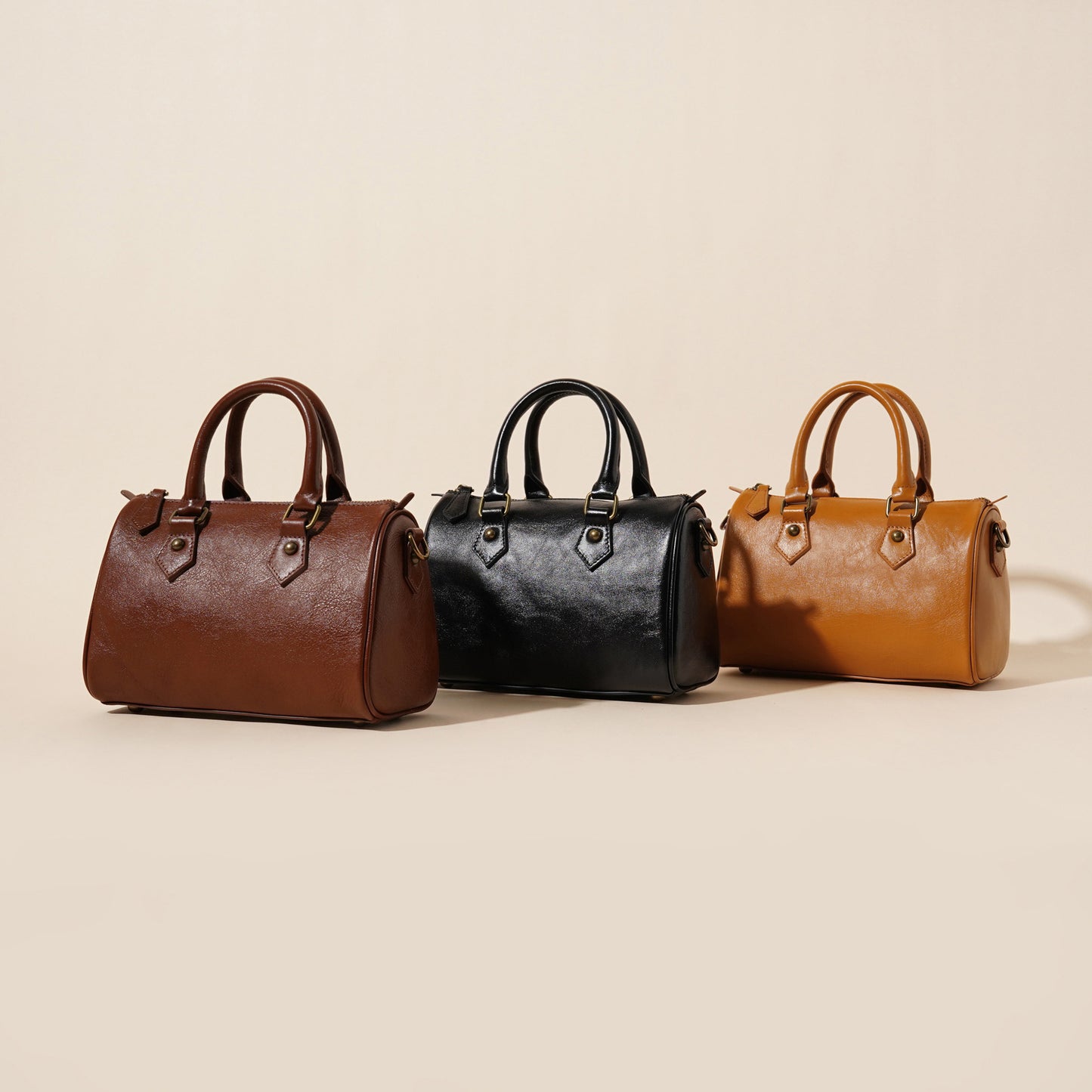 680 customize genuine leather Boston handbag