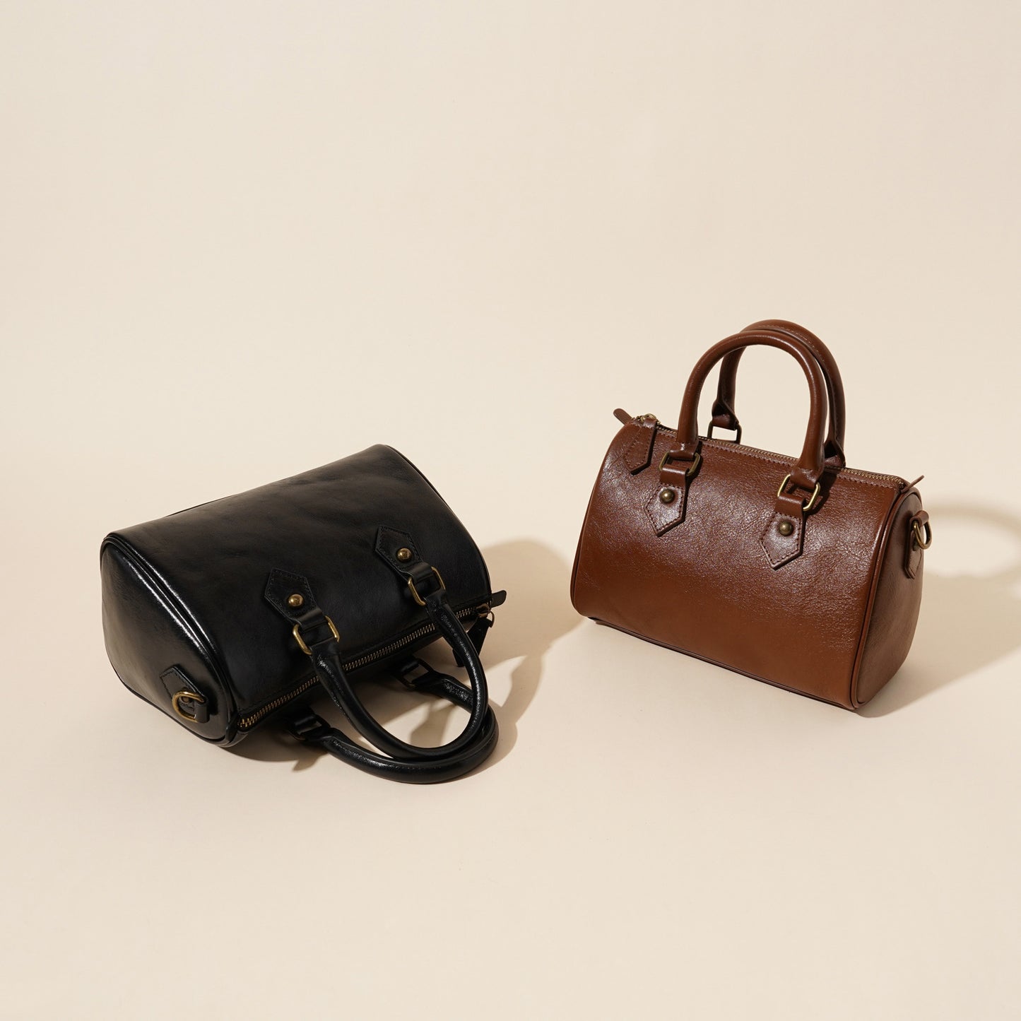680 customize genuine leather Boston handbag