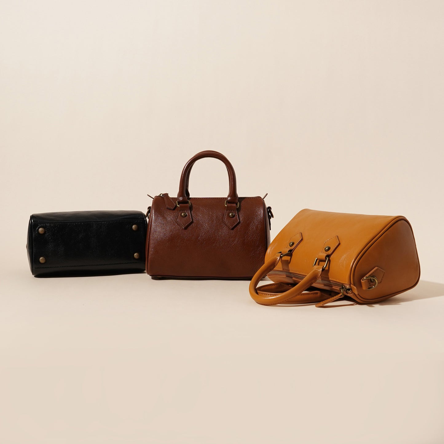 680 customize genuine leather Boston handbag
