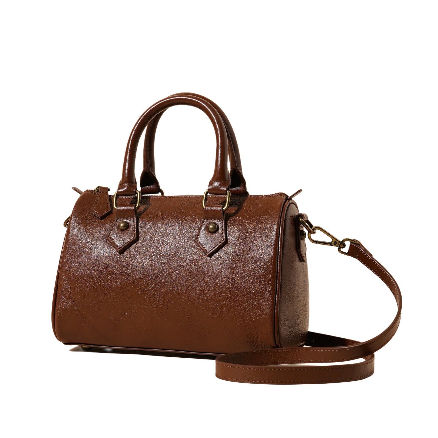 680 customize genuine leather Boston handbag