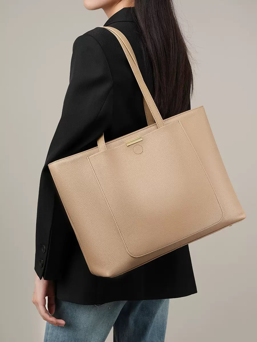 0629 genuine leather large shopping totes (FedEx shipping)