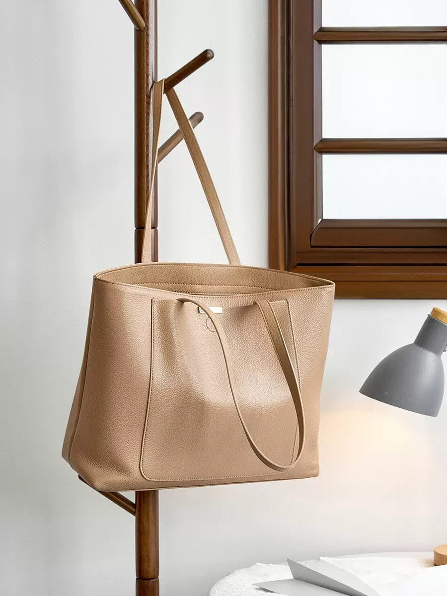 0629 genuine leather large shopping totes (FedEx shipping)