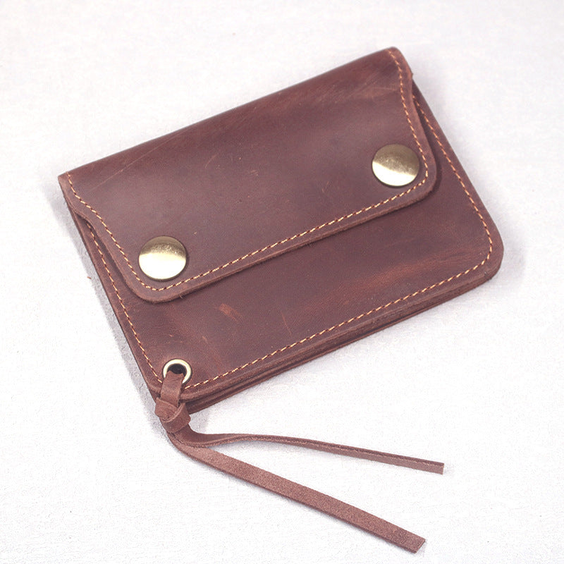 446 unisex casual leather card holder