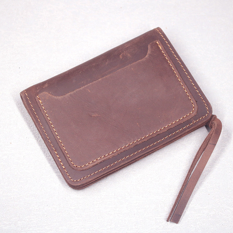 446 unisex casual leather card holder