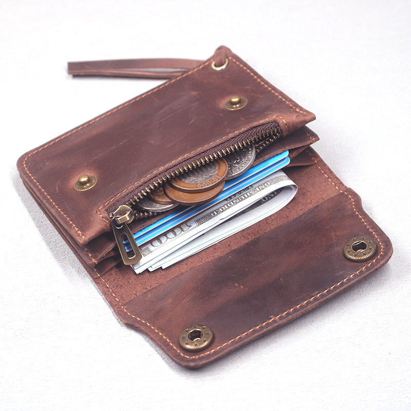446 unisex casual leather card holder