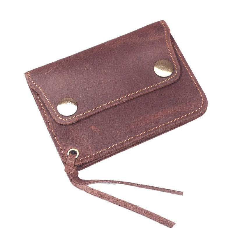 446 unisex casual leather card holder