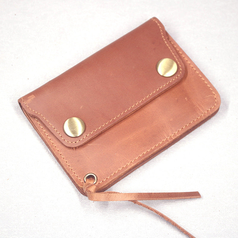 446 unisex casual leather card holder