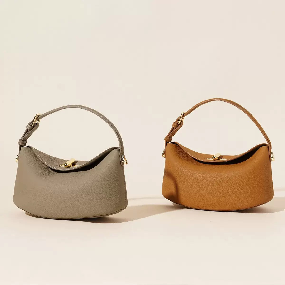 2580 cowhide small crossbody bag for women