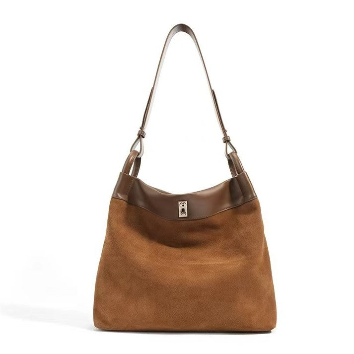 2014 suede leather chain bag